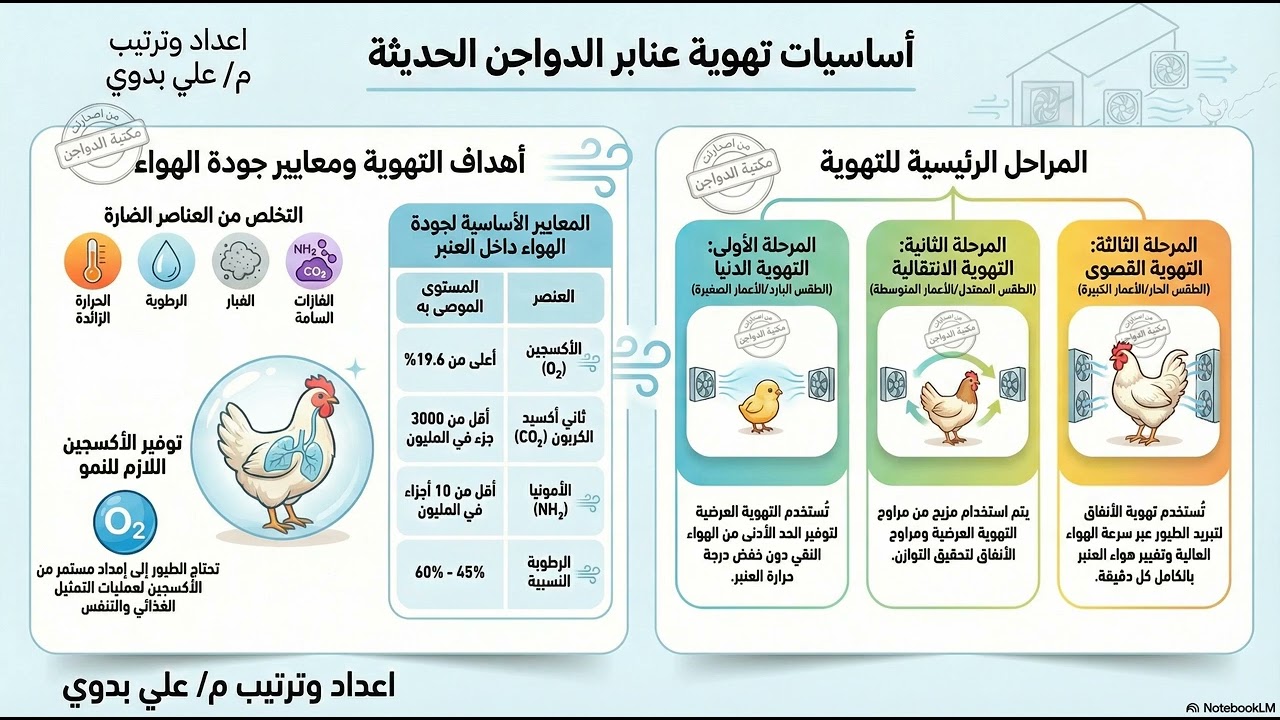 🐔 تهوية عنابر الدواجن الحديثة: دليل شامل