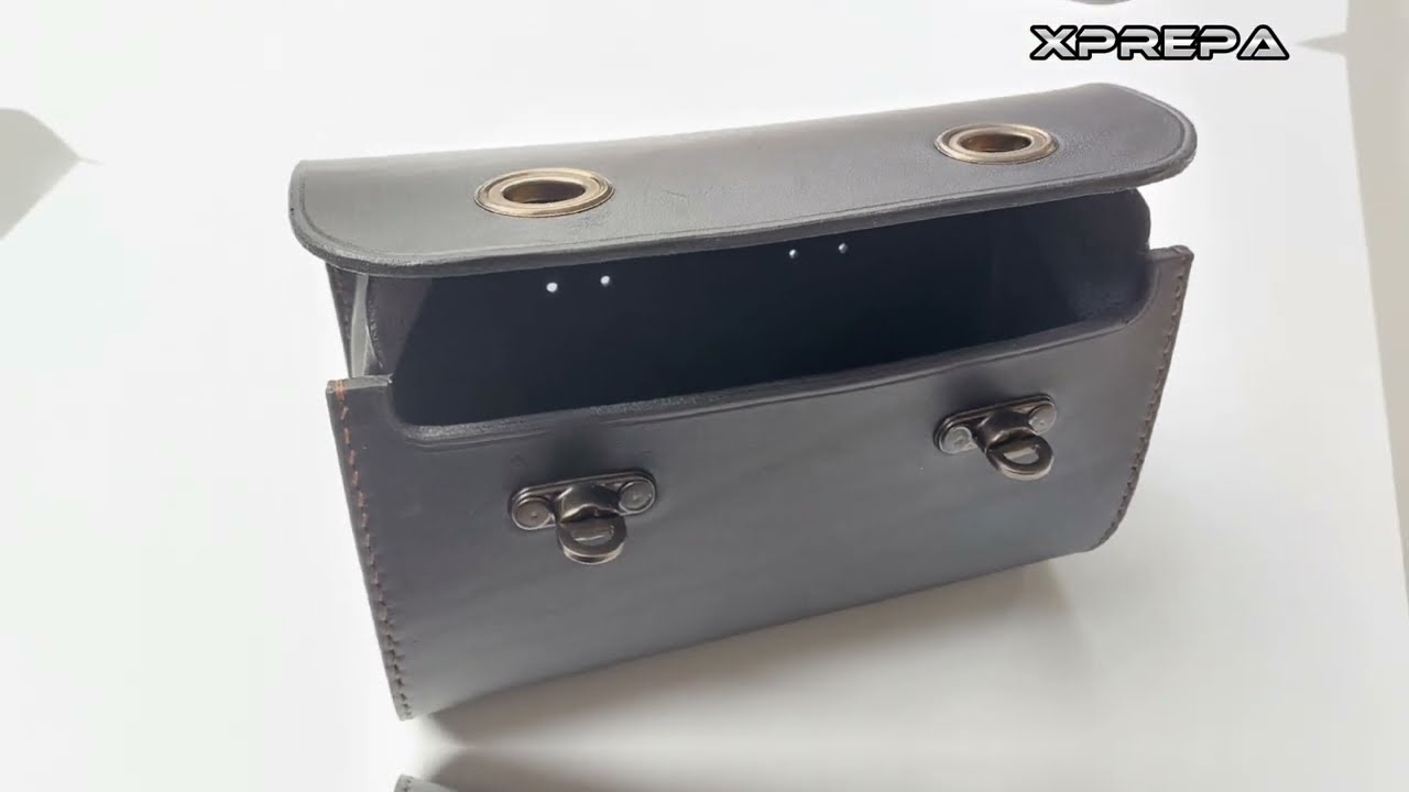 Fabrication main d'une sacoche en cuir végétal #diy #tutorial #cuir #harley