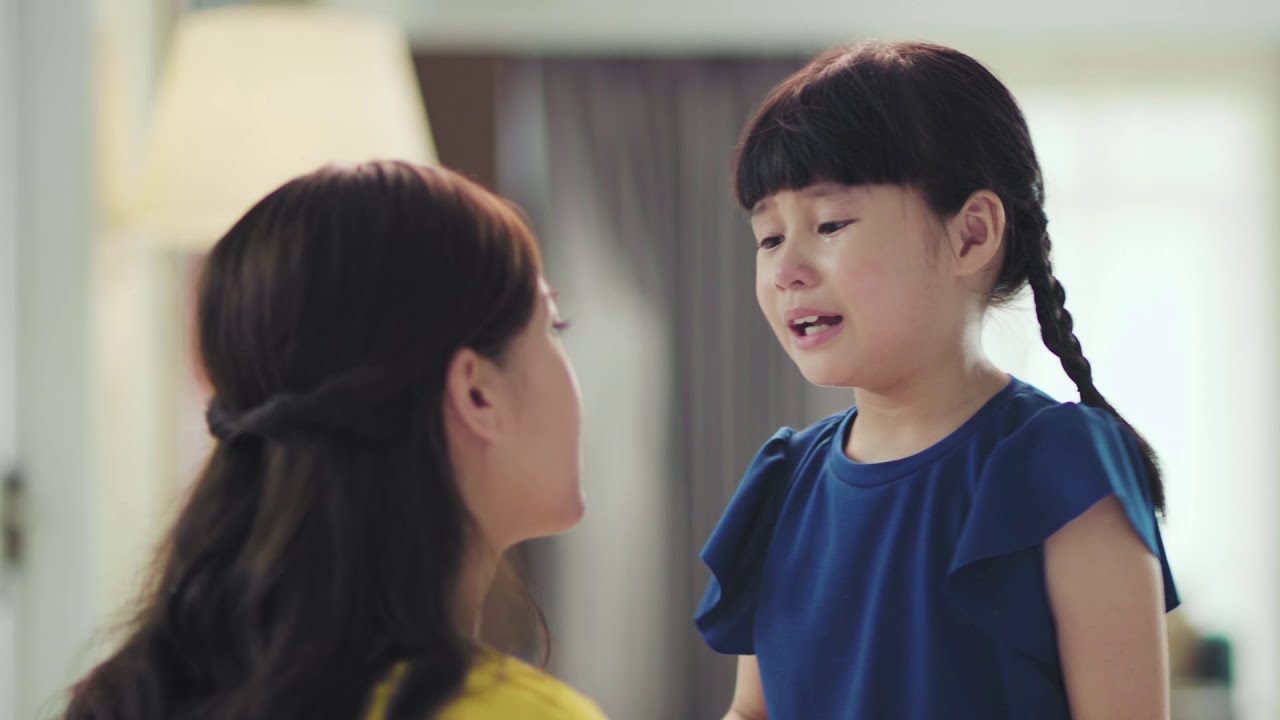 Why is she crying?