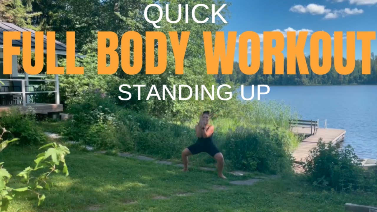 Quick 3 moves full body workout standing up/ Tehokas kolmen liikkeen pikatreeni seisaaltaan