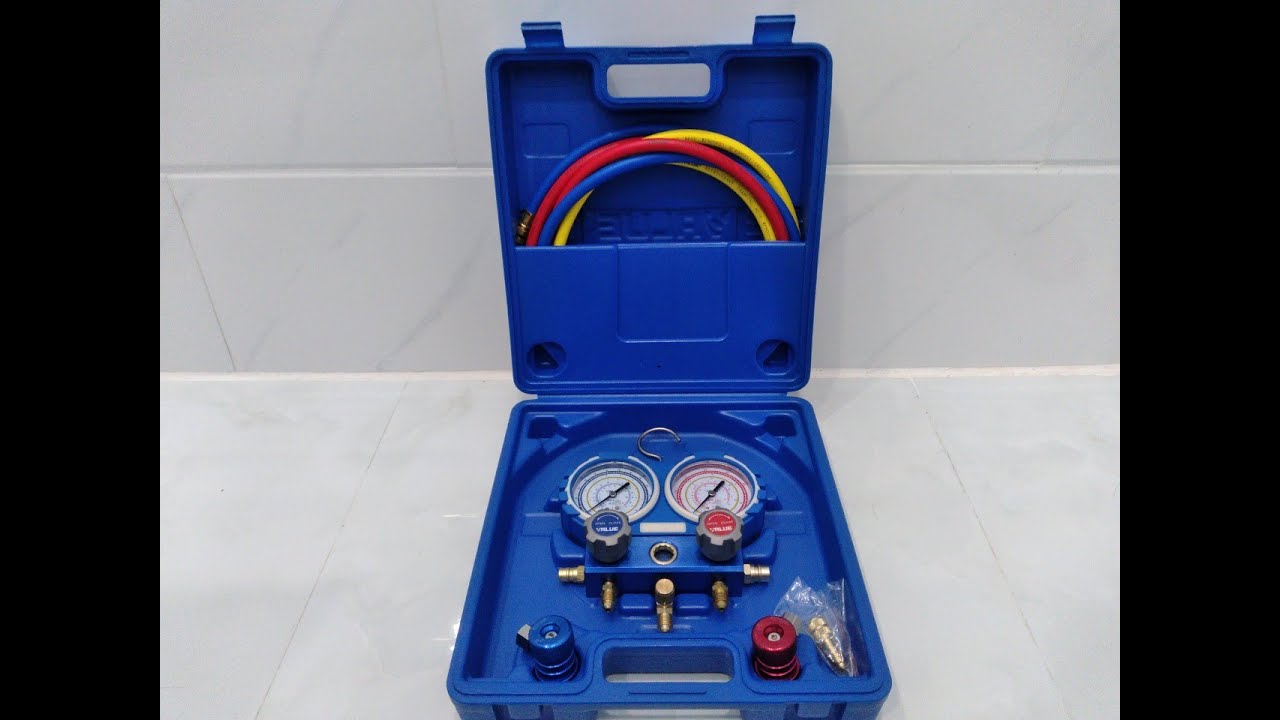 Trọn bộ đồng hồ sạc ga VMG-2- R134A -02 ! Chi tiết linh kiện....