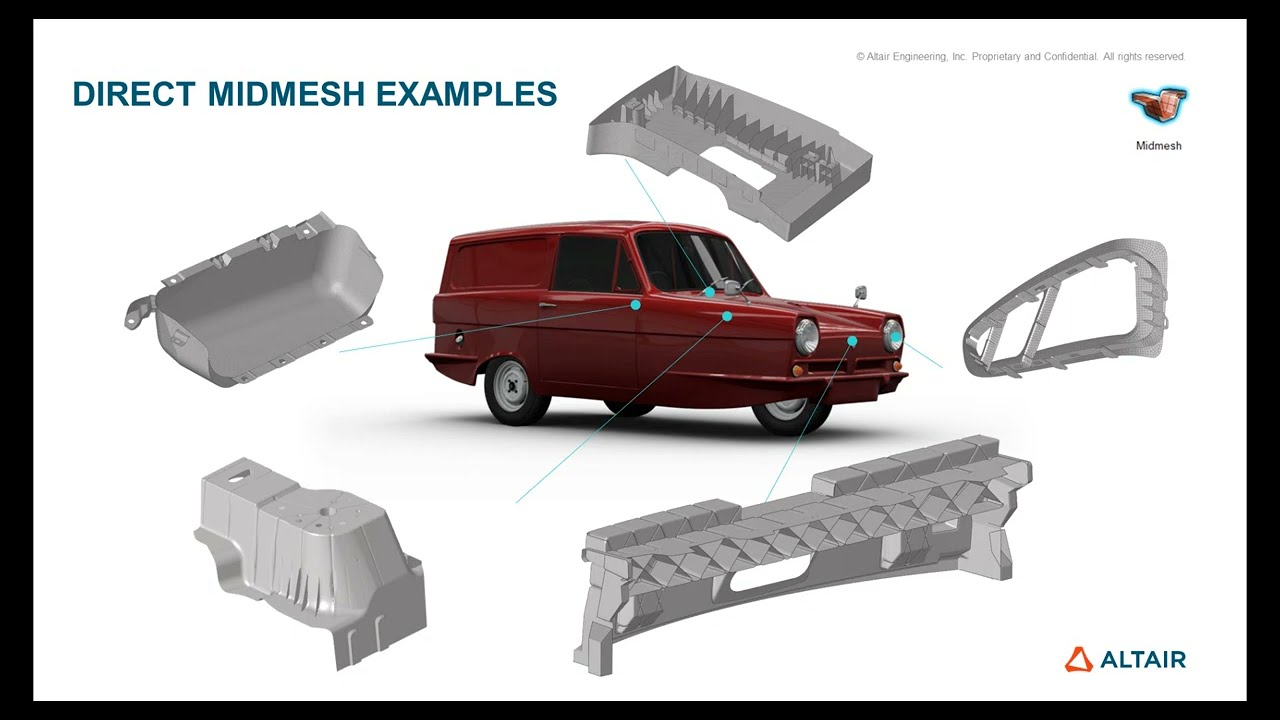 Cast / Plastic Component Meshing – Direct Mid Mesh