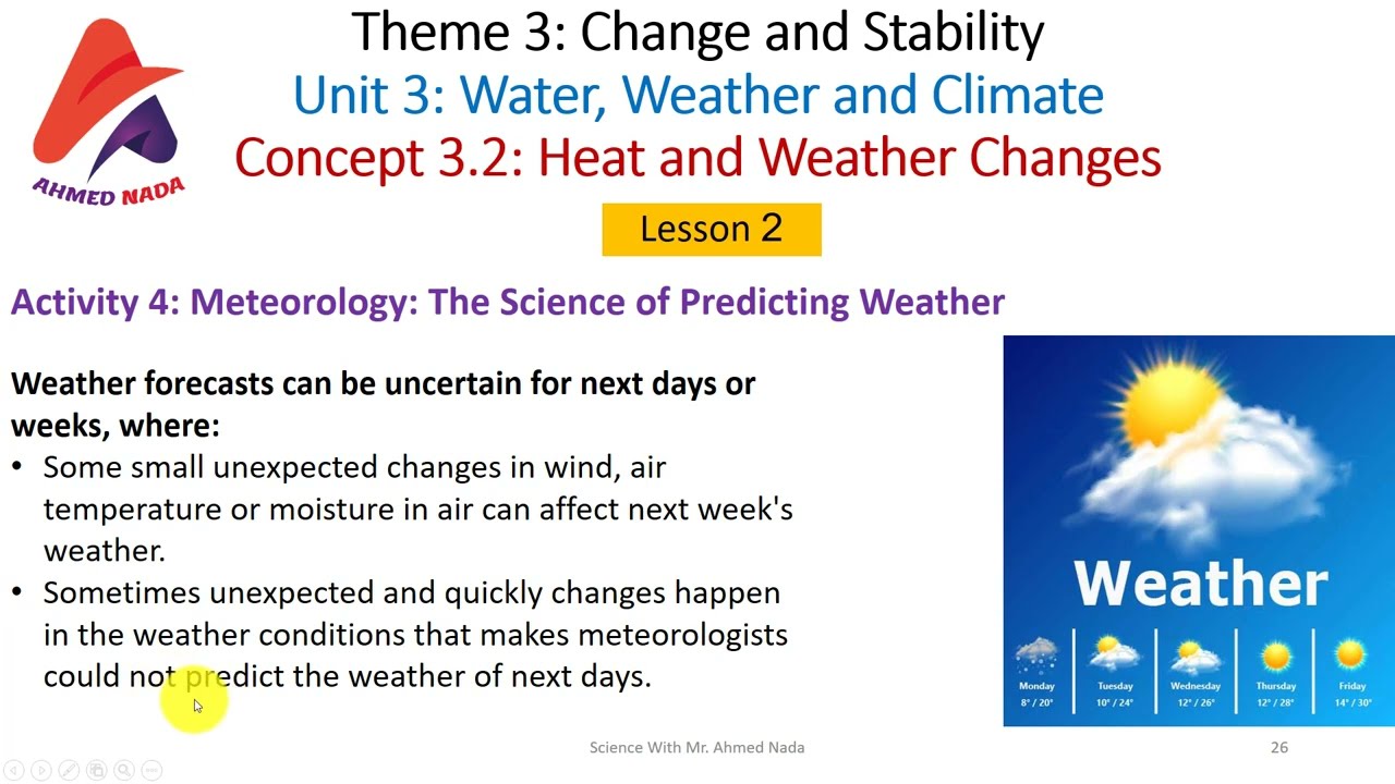 Heat and Weather Changes | Science | Grade 6 | Theme 3 | Unit 3 | Concept 3.2  | Lesson 2