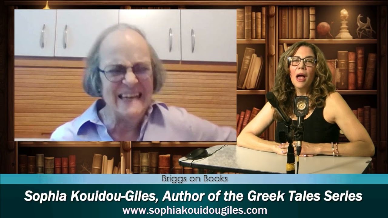 Author Sophia Kouidou-Giles featured on the talk show Briggs on Books