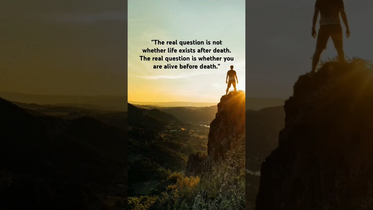 "Are you truly living... or just existing? 🌅🧘‍♂️ 
