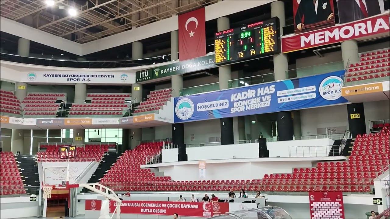 23.04.2024 U-14 TÜRKİYE ŞAMPİYONASI D GRUBU 2. HAFTA MAÇI TÜRK TELEKOM - PAMUKSPOR GELİŞİM