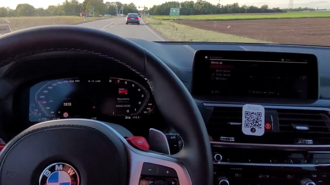 BMW X3M Competition 510 PS Beschleunigung acceleration Landstra&szlig;e