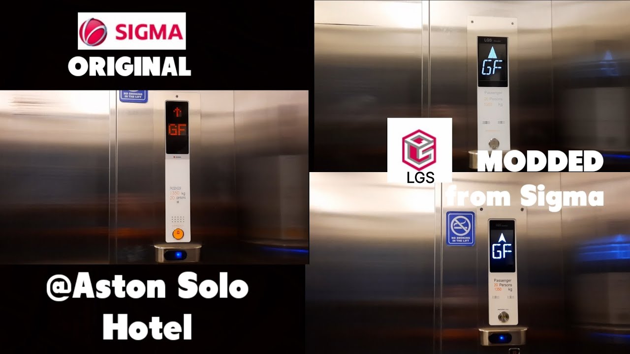 Original and MODERNIZED Sigma Elevators - Aston Solo Hotel, Central Java, ID