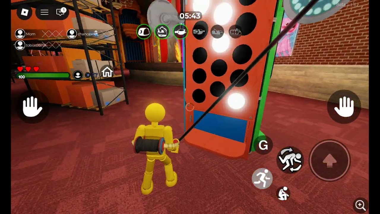 Jugando poppy playtime en Roblox 