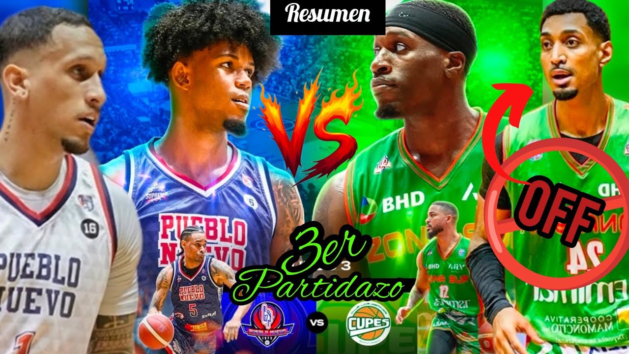 RESUMEN COMPLETO | 3er PARTIDO DE SEMIFINAL TBS SANTIAGO | PUEBLO NUEVO vs CUPES | TIENES QUE VERLO🔥