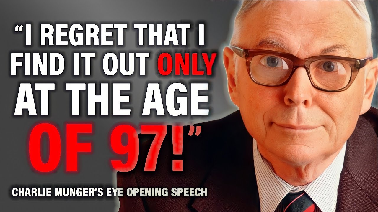 The Best Life Advice Ever From Charlie Munger | One Speech With 100 Years Of Wisdom