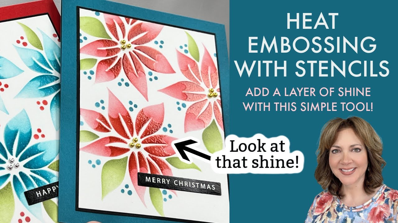 Heat Embossing with Stencils