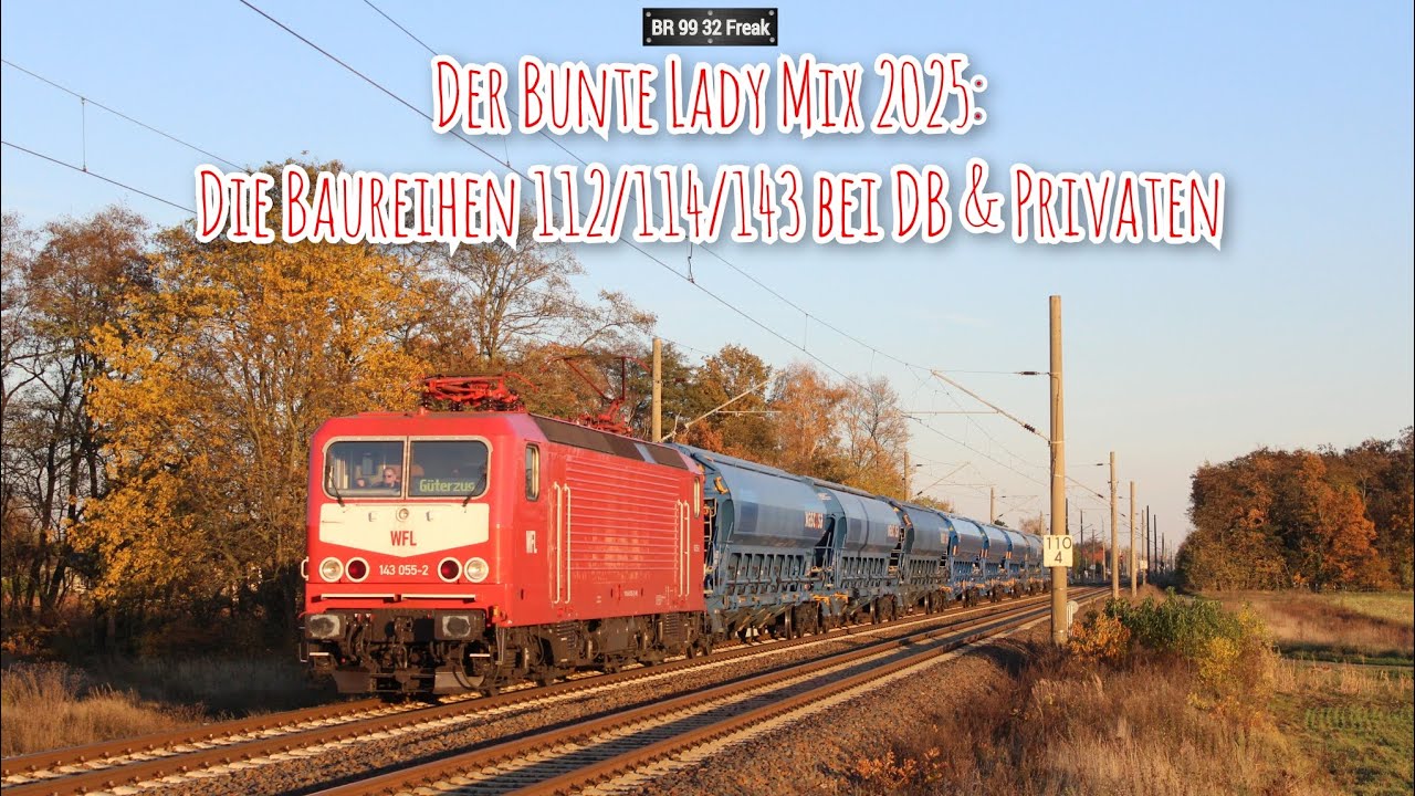 Der Bunte Lady Mix 2025: Die Baureihen 112/114/143 bei DB & Privaten