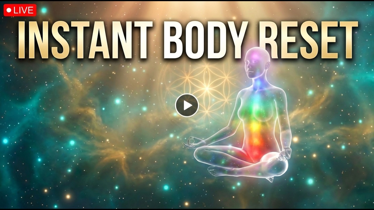 All 9 Solfeggio Frequencies  | Complete Energy Body Reset |  Making It Perfect For Deep Sleep LIVE 1