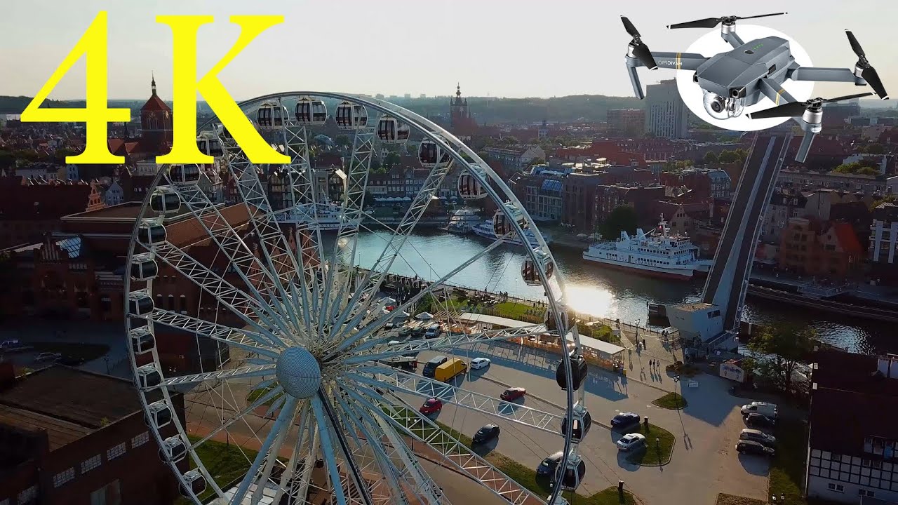 Гданьск с квадрокоптера в 4К. Польша / Gdansk Drode 4K. Poland