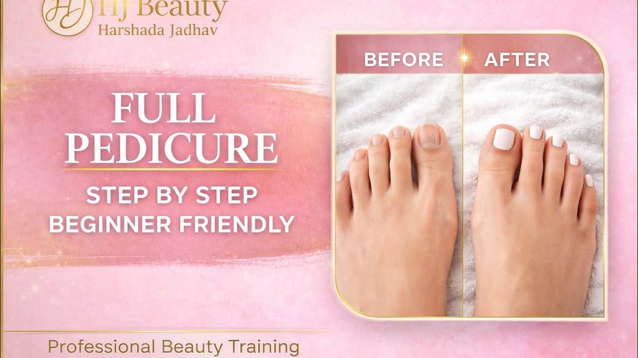 Full Pedicure Step by Step | Beginner Friendly | Complete ProcessDescription me: #viral #pedicure