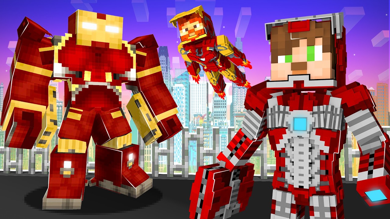 Minecraft'ta 100 GÜN Boyunca IRON MAN olarak OYNADIM!