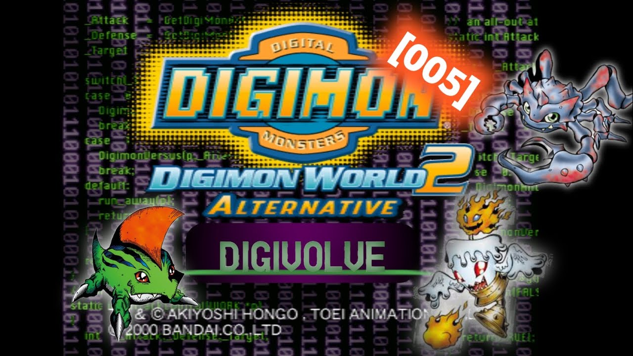 DIGIMON WORLD 2 ALTERNATIVE V6 : [005] trade Floramon & digivolve crabmon, candlemon, betamon