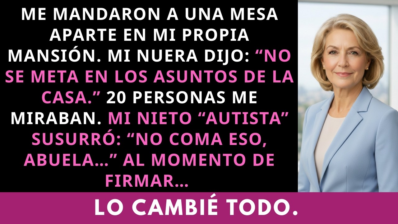 “No coma eso, abuela…” — Mi nieto “autista” susurró y destapó un complot en mi casa