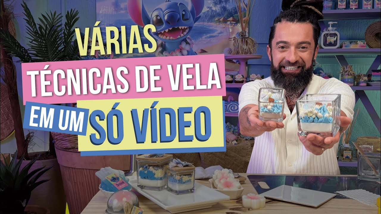 APRENDA VÁRIAS TÉCNICAS DE VELAS EM UM SÓ VÍDEO E TRANSFORME SUAS CRIAÇÕES