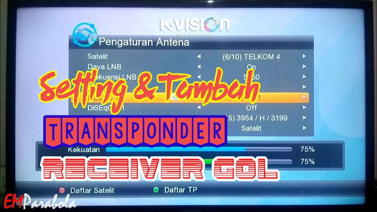 Cara mudah setting dan pencarian siaran receiver LG-101 STARS || kvision GOL
