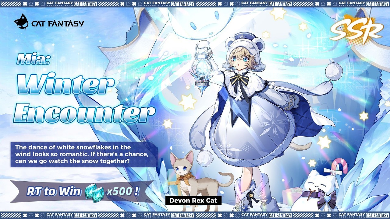 Cat Fantasy Letters From Afar BannerGameplay Mia Winter Encounter