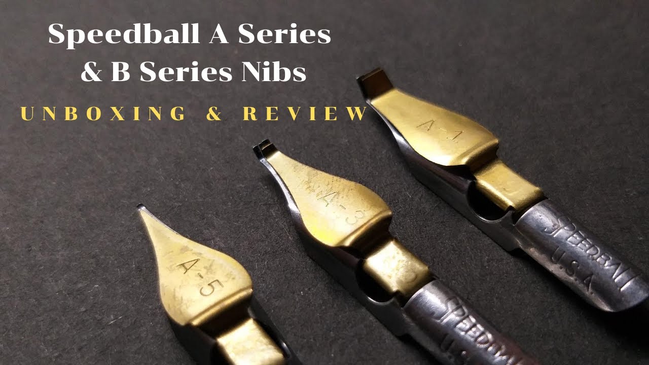 Speedball Poster Set UNBOXING | A Series & B Series Nibs | Cartoon Nibs