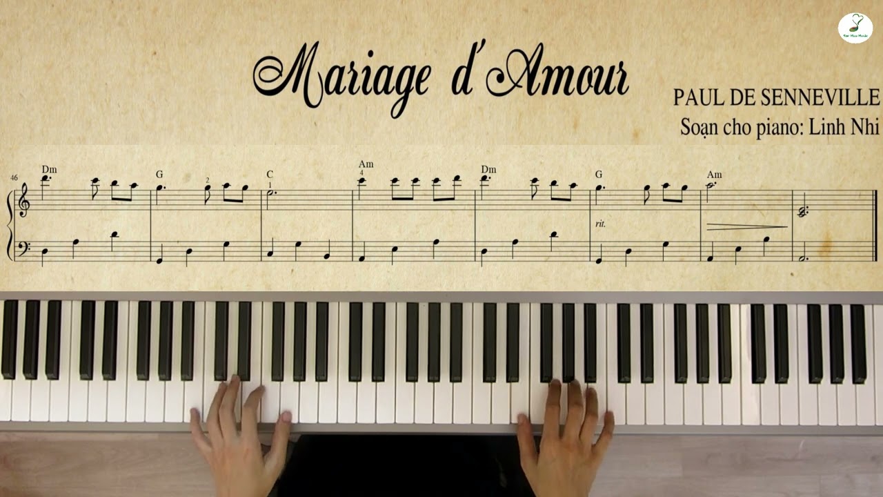 Marriage D'amour piano | Easy level | Linh Nhi