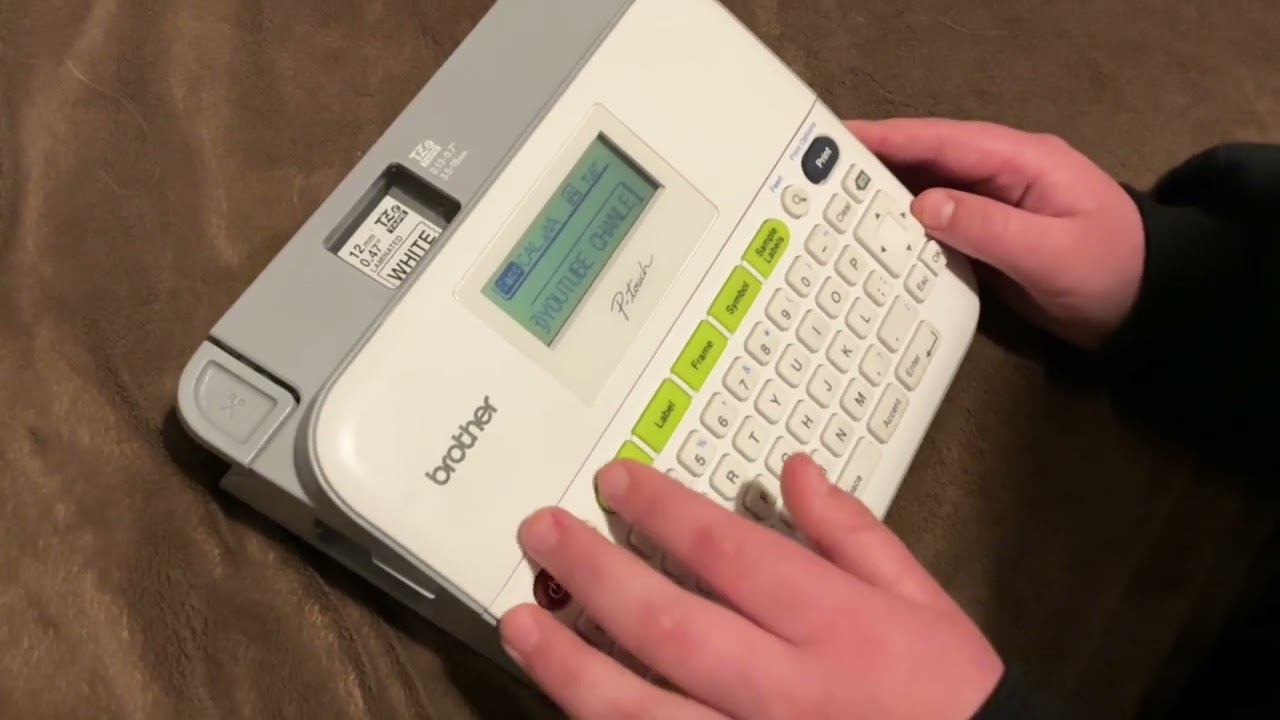 Typing welcome to my channel on a typewriter thingy and I spelt welcome and channel wrong