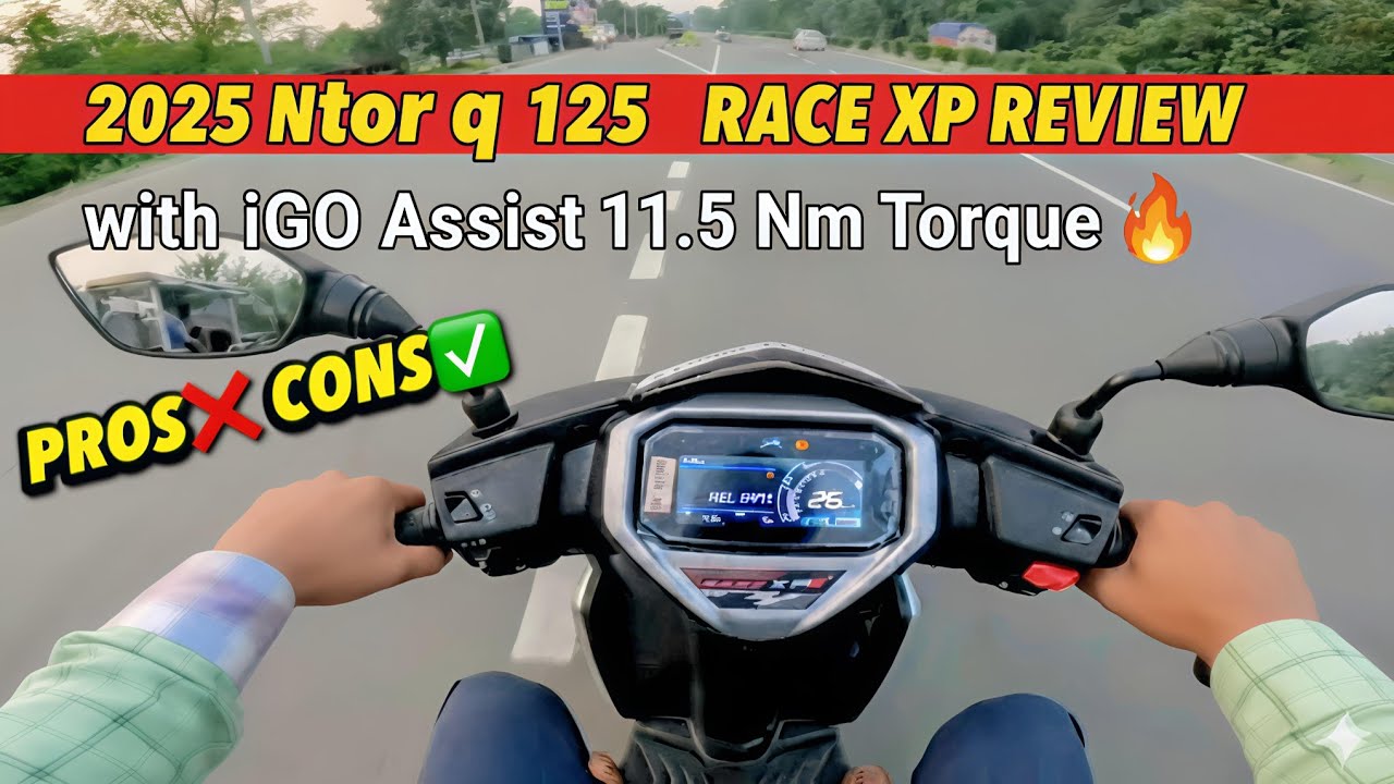 2025 TVS NTORQ 125 OBD2B Ride Review | Race XP Performance + Features