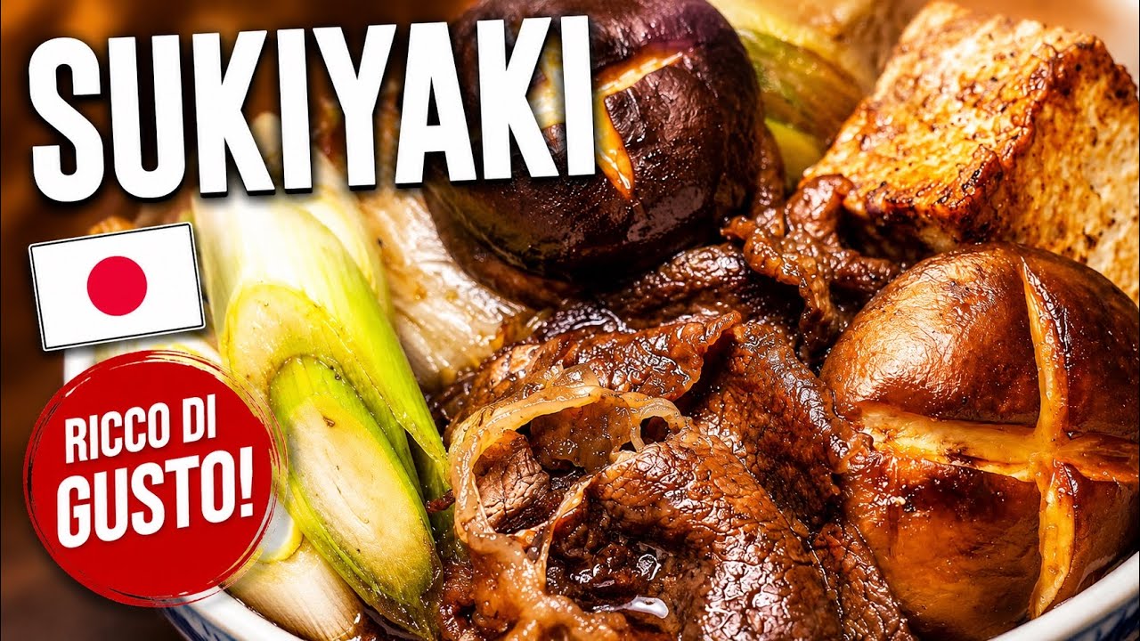 【Cucina Giapponese】Come Preparare Sukiyaki?  La ricetta Originale 🥩🇯🇵