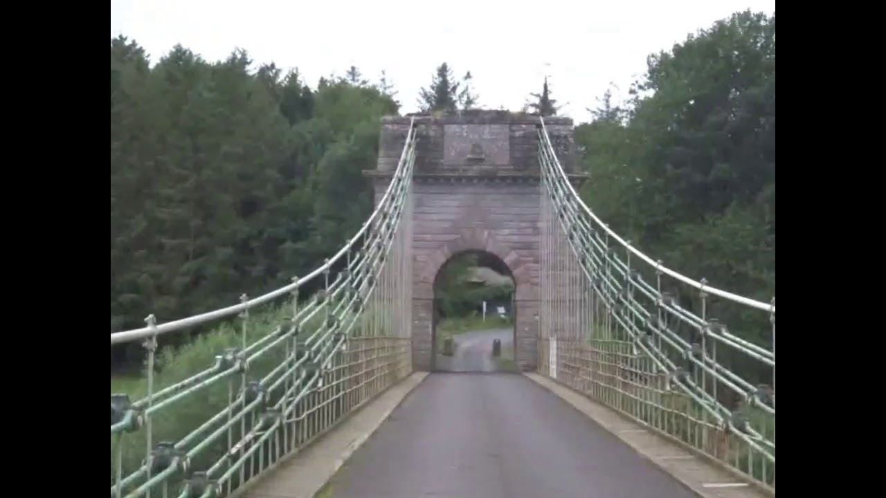 The 1820 Union Chain Suspension Bridge, River Tweed