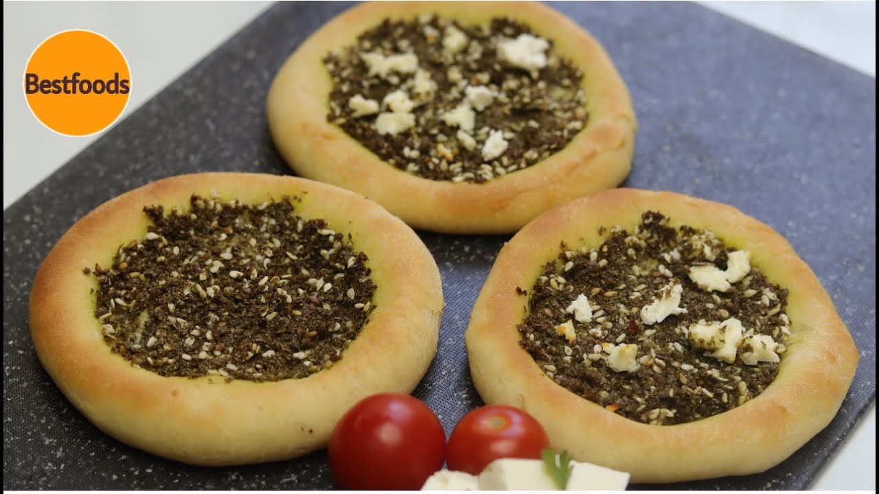 Zaatar Pizza│Lebanese Pizza│Zaatar Flatbread│Zaatar Manakish│Arabic Pizza│Pizza Recipe│Pizza │Iftar