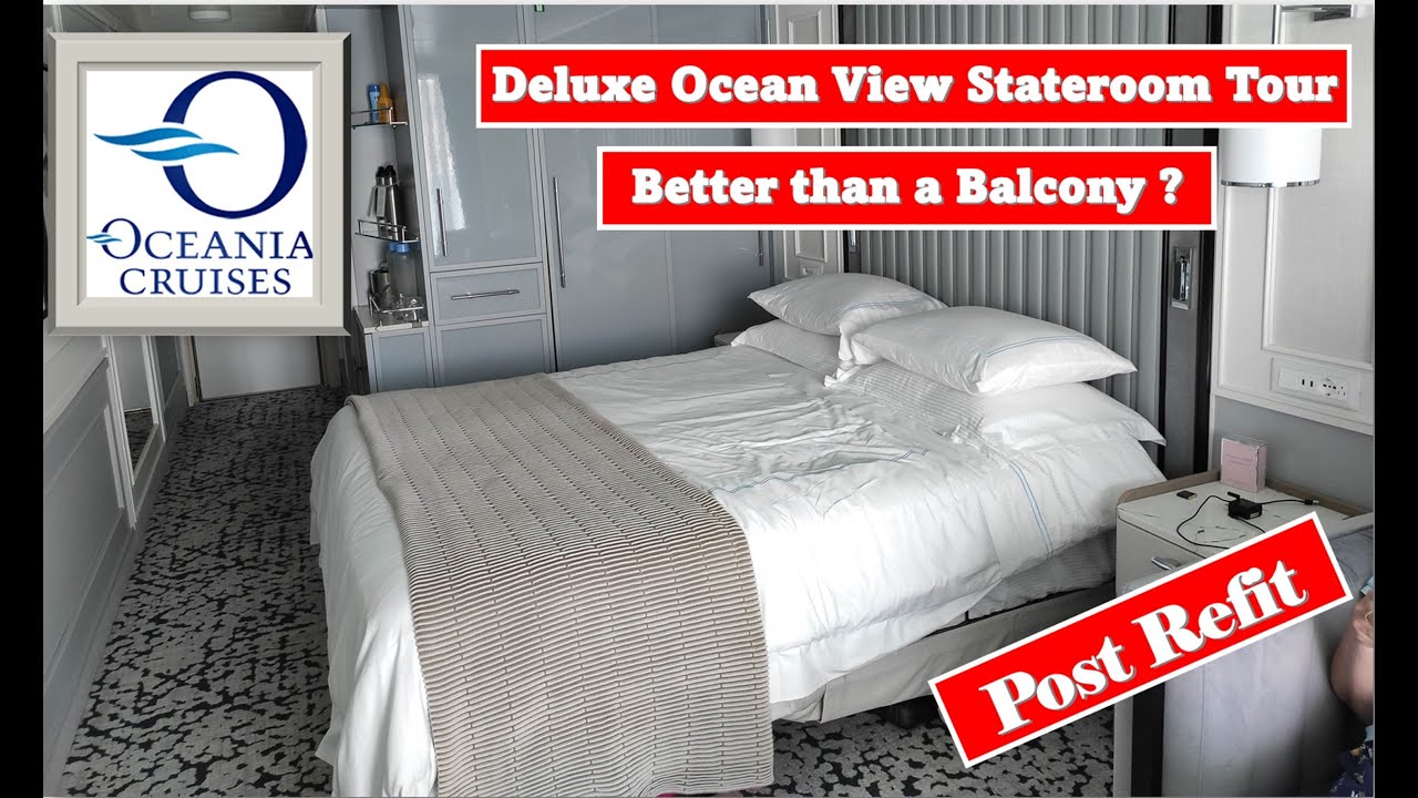 Oceania Riviera Deluxe Ocean View Stateroom Tour and review
