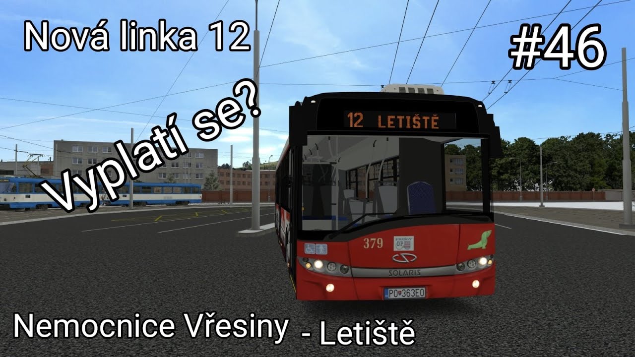 Linka 12 Nemocnice Vřesiny - Letiště s karosou
