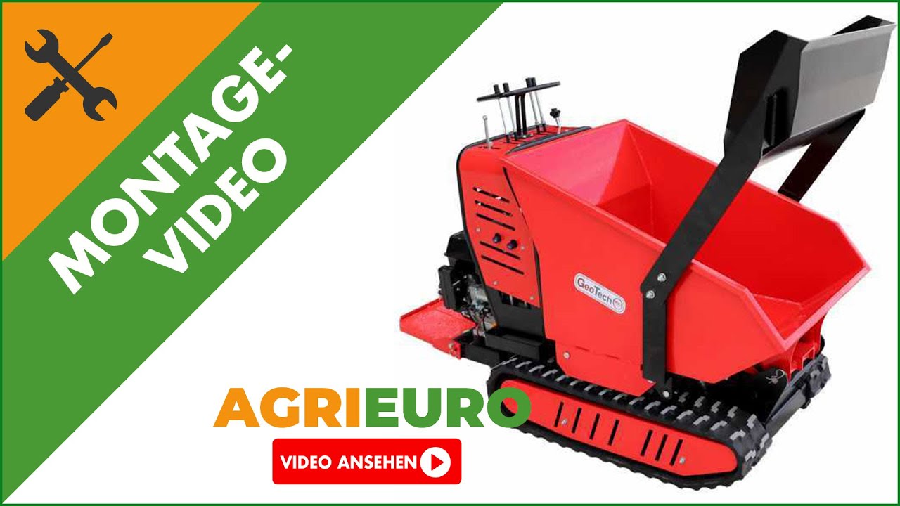 Montagevideo Raupendumper GeoTech Pro Geoporter 550D DHS Hydro - Hydraulische Dumper Mulde 500Kg