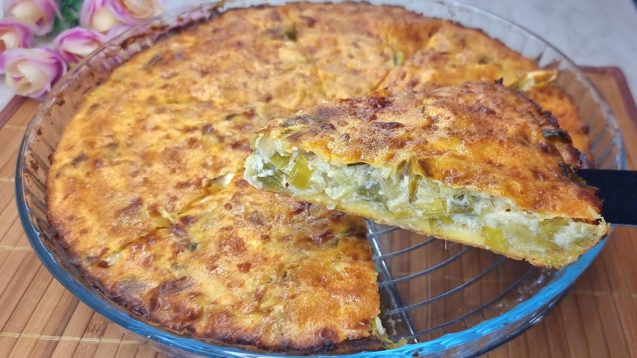 Lakror(PISPILI)Tradicional me presh👌Metodë ndryshe!Hidhini këtë siper qe mos te thahet!Leek pie