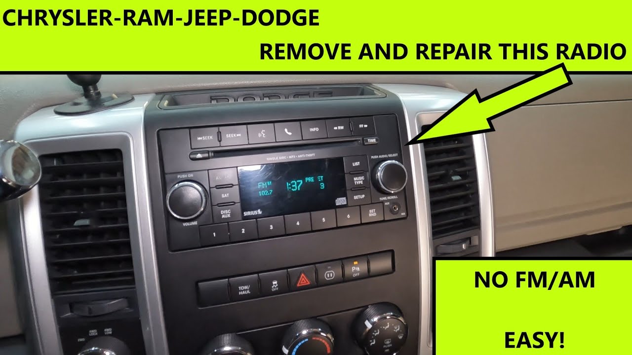 Нет звука на FM/AM - Chrysler-Jeep-Ram-Dodge - Ремонт радио