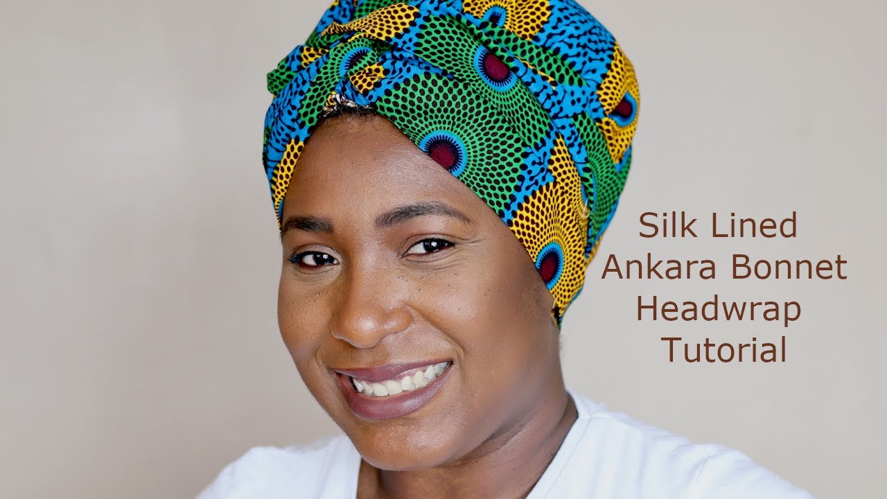 How to make a Silk Lined Bonnet headwrap Tutorial
