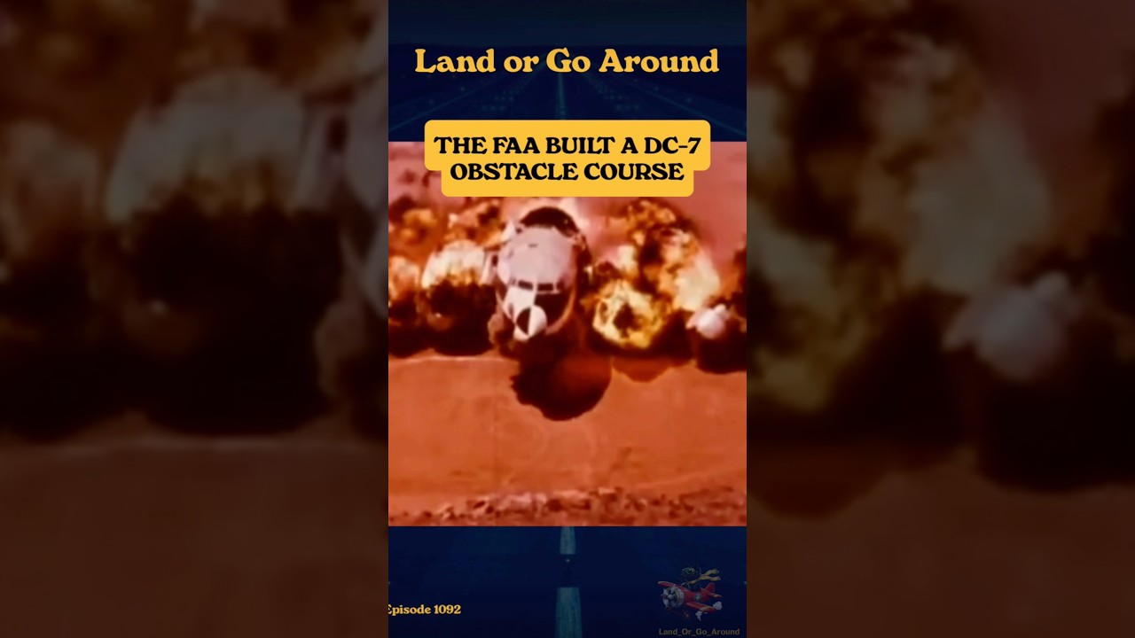 The FAA&rsquo;s 1964 DC-7 Crash Test Went Off Plan