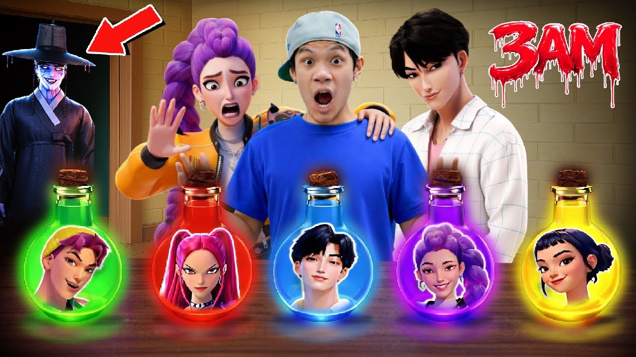 DO NOT OPEN ALL KPOP DEMON HUNTERS POTIONS AT 3AM!! SOMETHING WENT WRONG!