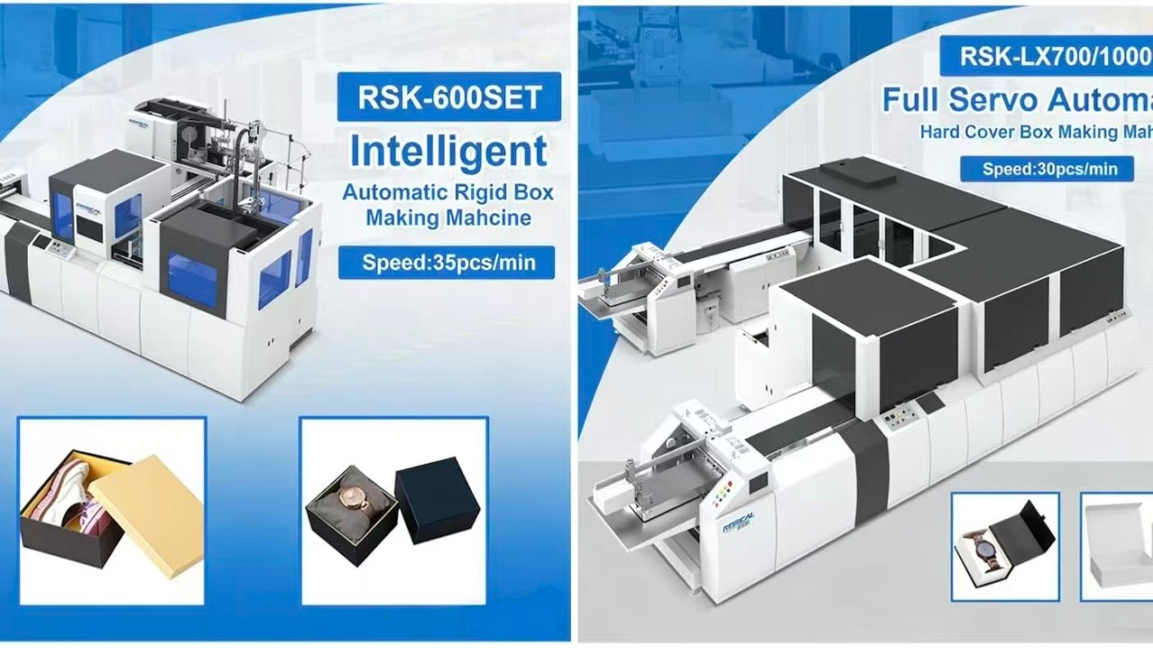 Automatic rigid box forming machine from Canton Fair 2026
