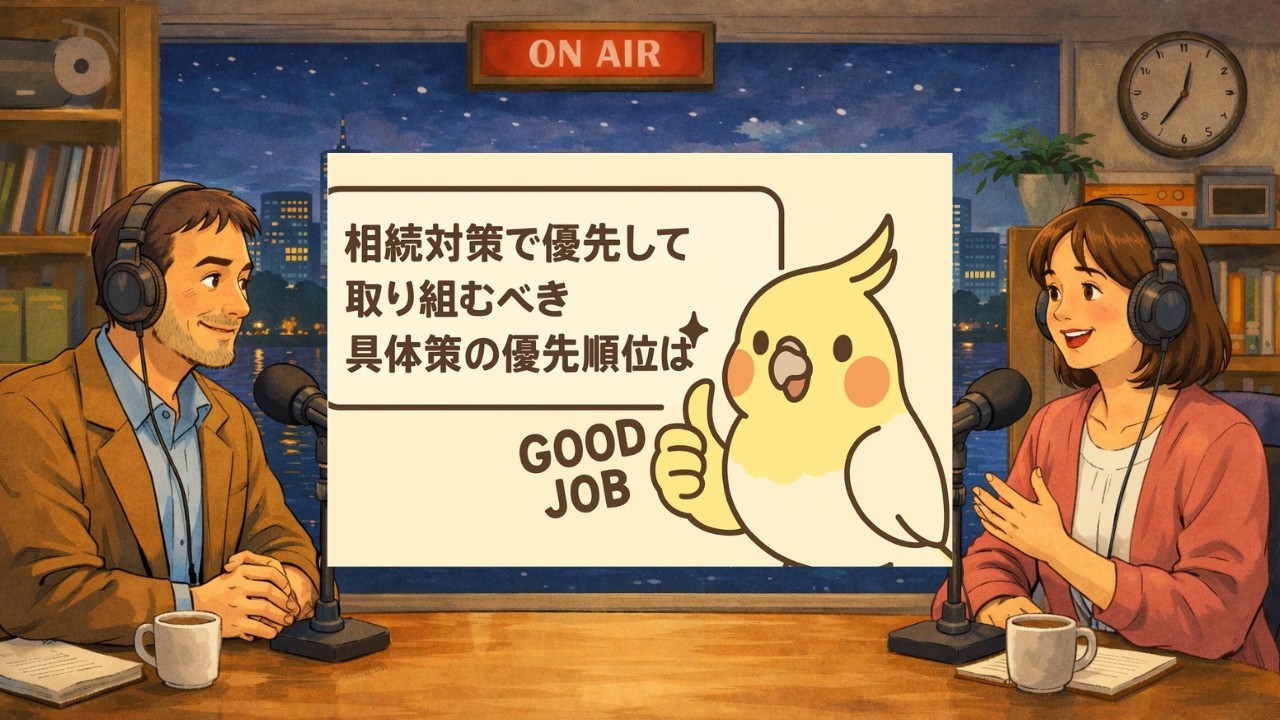 【音声解説】#004 相続対策で優先して取り組むべき具体策の優先順位は？