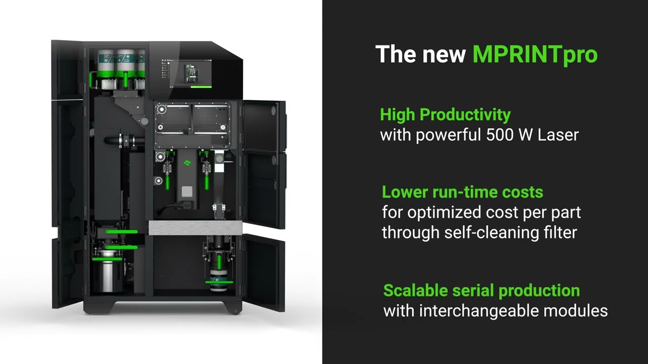 MPRINTpro imprimante 3D industrielle, One Click Metal