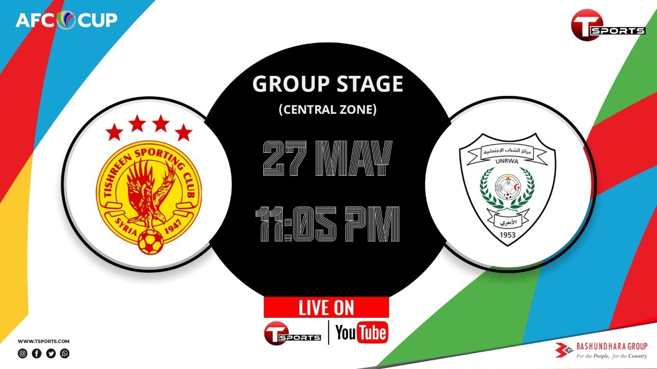 TISHREEN (SYR) AL AM'ARI CENTER (PLE) | LIVE |  AFC Cup  | 2021