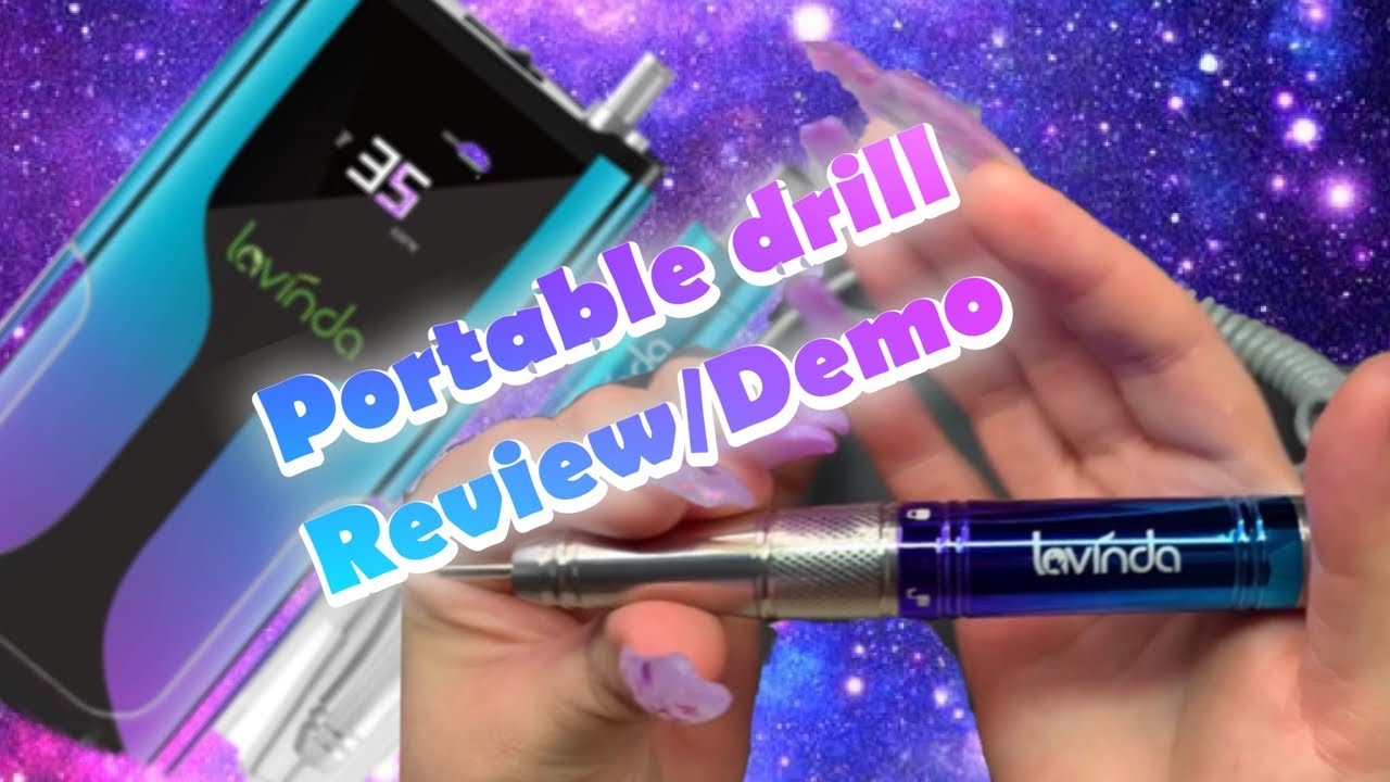 Lavinda portable nail drill review /Demo|acrylic nails|Nailedbyefelicia_