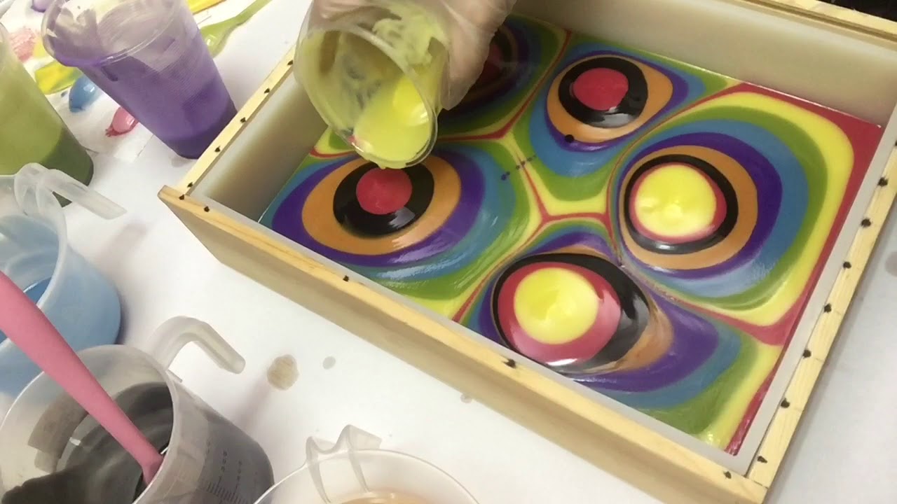 則皂工作室同心圓花朵渲染冷製皂