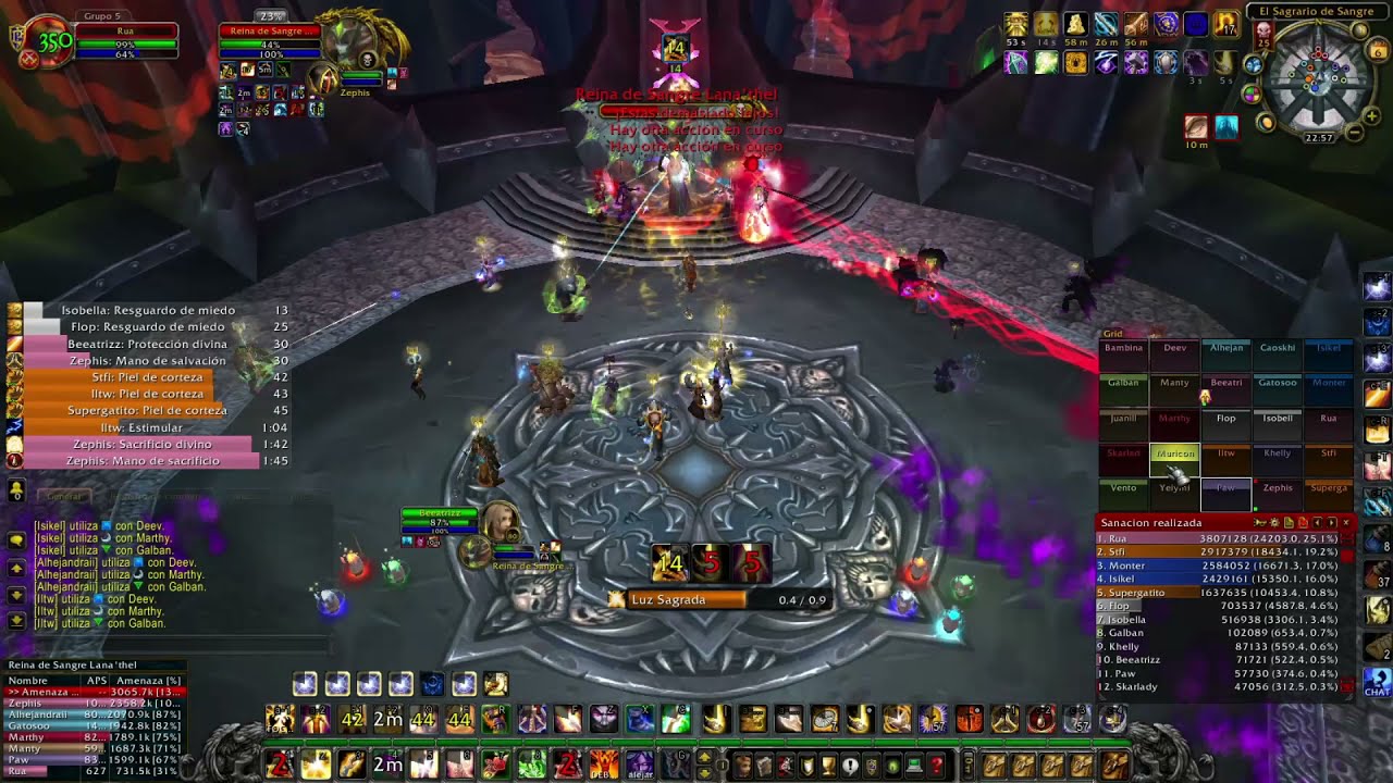PALADIN HOLY - Reina de Sangre Lana'thel   | WOW Aura |