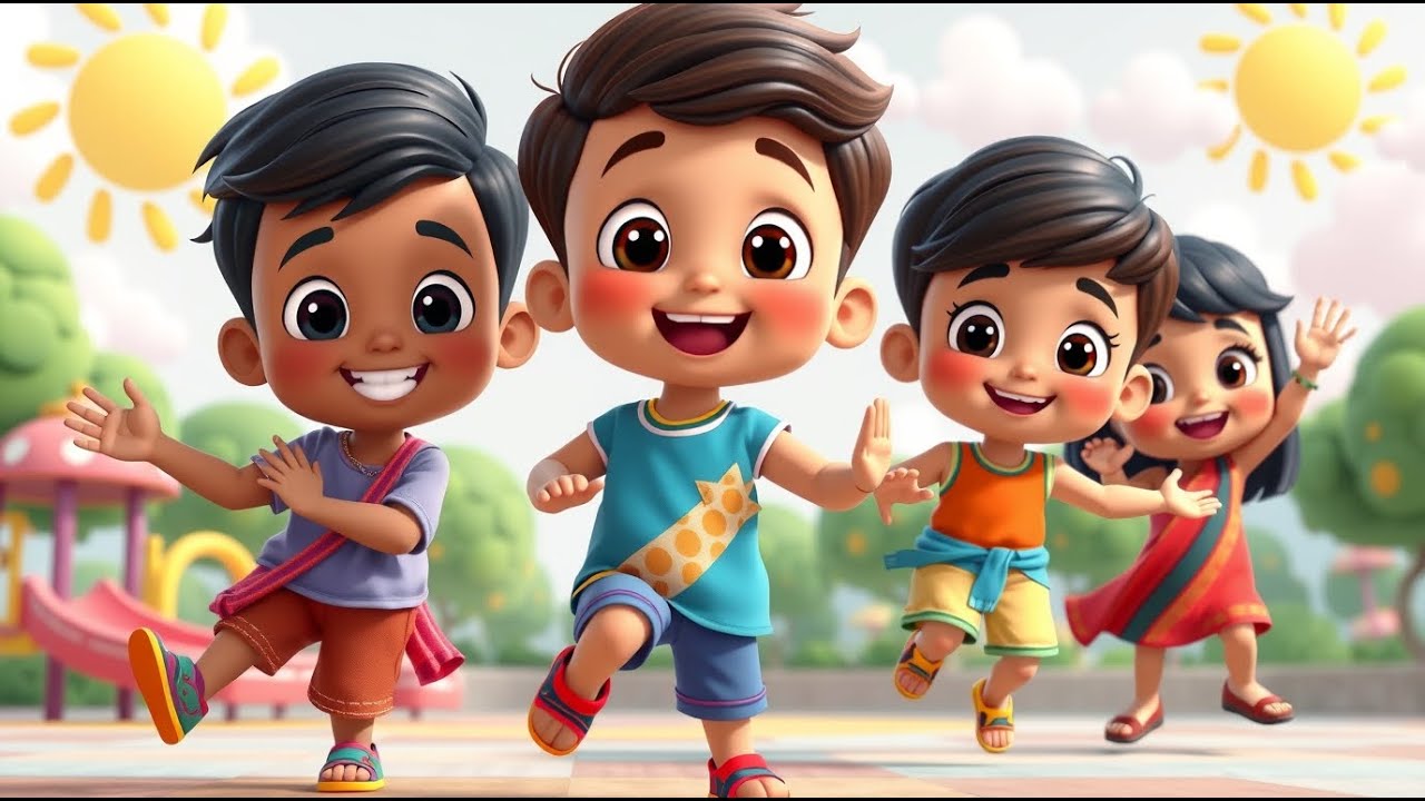 Nacho Jump Karo 🎶 | 1 Minute Fun Hindi Dance Song for Kids #danceandlearn #hindikidssong #dancesong 