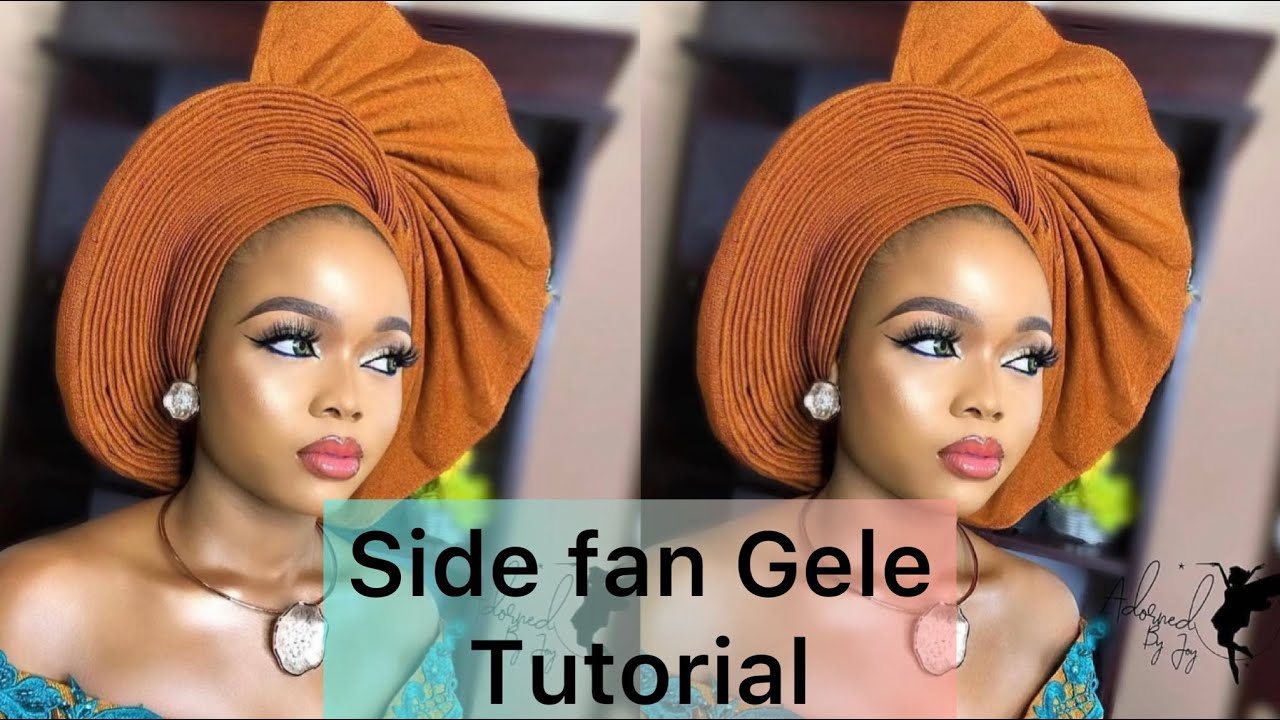 Easy Side Fan Gele Tutorial 😍(Beginner friendly).